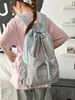 Mochila Leve Estilo Caminhada ao Ar Livre Feminina com Cordão Cordão Bolsa de Badminton de Aparência Sofisticada Mochila para Computador de Tamanho Médio Mochila Escolar