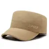 Sombrero de ala plana para hombres de mediana edad y ancianos, nuevo, para todas las estaciones, totalmente sellado, gorra de béisbol para primavera y otoño con letras bordadas, sombrero casual versátil