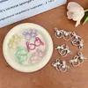 Joyería Coreana Niños Banda de Goma Plateada con Lazo Banda para el Cabello Anillo para el Pulgar de Perla Diadema Trenzada Cuerda para el Cabello de Bebé