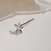 Pendientes de Tachuela Únicos de Concha de Estrella de Mar con Microincrustaciones de Circonita a la Moda, Tachuelas para Cartílago de Oreja Ligeras de Lujo No Extraíbles, Pendientes Elegantes para Mujer