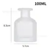 Botella Difusora de Vidrio Vacía para Aromaterapia sin Llama, Botella de Fragancia de Ratán para Decoración del Hogar, Dormitorio, Coche, Botella Colorida con Forma de Barriga Grande