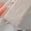 Leggings térmicos para mujer al por mayor, de imitación cachemir con rayas verticales marrones, engrosados para abrigar, se pueden usar por fuera, grises, dropshipping