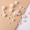 Perla de Imitación ABS 3-20mm Agujero Recto Perlas Redondas Cuentas Sueltas Collar de Perlas Pulsera de Perlas Hecha a Mano Accesorios para Joyería DIY