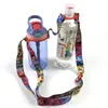 Cordón de Dibujos Animados Correa para Botella de Agua de Estudiante Correa Cruzada Ajustable para Botellas de Agua, Botellas de Té de Leche y Tarjetas de Identificación