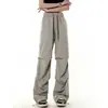 Calça Cargo Plissada Masculina Tendência Filhotes Bonitos Verão Novo Design Pés Duas Formas Secagem Rápida Versátil Reta