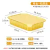 Caja rectangular de papel de aluminio dorado, recipiente de papel de aluminio engrosado, caja de embalaje para llevar con sello para sopa, caja de papel de aluminio aislada al por mayor