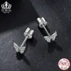 Pendientes de Mariposa Evelle Spring Shining de Moissanita Plata de Ley s925 Pendientes Joker para el Viaje Diario al Trabajo Venta al por Mayor para Mujeres