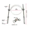 Soporte de Tubería Abrazadera de Tubería de Acero Inoxidable 304 Varilla Roscada de 20 cm Soporte de Tubería de Fijación Ajustable Accesorios para Tuberías Abrazadera de Tubería