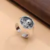 Anillo de Astronauta Yuhong Design Pareja Nicho Moda Antigua Vintage Joyería de Plata Outlet de Fábrica para Hombres