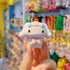 Llavero Cyber Celebrito Sanrio para Mujer Moda Linda Exquisita Resina Muñeca Estéreo Llavero de Coche Colgante para Bolso con Cuentas