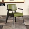 Cadeira de Jantar Estofada Nórdica Cadeira com Encosto para Casa Popular Cibernético Ferro Estilo Americano Mesa de Escritório Loja de Café Cadeira de Mesa de Jantar com Braço