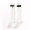 Calcetines bajos para mujer en negro jk Uniforme Calcetines bajos largos de media caña Bordados Modernos Primavera y Otoño Calcetines de algodón para mujer