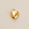 Nueva Serie de Corazones de Moda Acero Inoxidable Recubrimiento Electroquímico al Vacío 18K Impreso Colgante de Accesorio DIY Color Transparente Conservación Lote Transfronterizo
