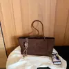 Bolsa de axila retrô fosca estilo coreano para mulheres, nova coleção 2026, grande capacidade, cor Melard, bolsa de ombro casual, bolsa tote para o dia a dia