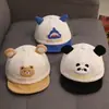 Chapéu de Bebê Primavera e Outono Desenho Animado Fofo Chapéu de Aba Outono e Inverno Meninos Estilo Coreano Chapéu de Sol Chapéu de Beisebol Infantil Feminino