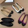 Zapatos clásicos estilo Chanel con lazo, punta redonda, patrón de diamantes, boca poco profunda, bailarinas, Mary Janes, suela plana, nuevos zapatos para mujer 2026