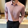 Nueva Camisa de Manga Larga de Alta Calidad para Hombre Primavera 2026, Camisa de Lujo Casual de Negocios Sin Planchar con un Toque de Alta Gama, Venta al por Mayor