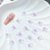 Hielo dulce a través de accesorios DIY joyería para uñas luminosa hielo a través de morado cuatro hombres estrella joyería para uñas mixta al por mayor