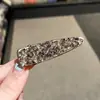 Presilha de Cabelo Triangular de Luxo com Diamantes Integrais, Doce e Exquisita, Estilo Coreano, para Mulheres, Grampo de Cabelo Brilhante Elegante e Luxuoso para Mechas