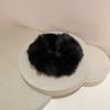 Accesorios para el cabello de otoño e invierno, atmósfera de temperamento dulce y suave, sensación de belleza, piel de visón sintética peluda, piel sintética, anillo para el cabello de intestino grueso