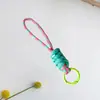 Cordón Trenzado Creativo Corto para Teléfono Móvil con Bloques de Color y Nudo, Correa Anti-Pérdida Desmontable para Funda de Teléfono Móvil, Llavero 13cm