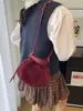 Bolso Cubo de Peluche Nuevo Rosa y Blanco 2026 para Mujer, Estilo Coreano, Lindo y Adorable con Colgante de Orejas de Conejo, Bolso Cruzado
