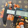Acessórios de Pingente de Caranguejo Pequeno de Ágata Natural, Riqueza de Todas as Direções, Pulseira DIY, Popular no Xiaohongshu