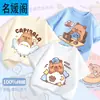 Camiseta de Algodón Nueva de Verano Suelta de Manga Corta Kapi Barakatong para Niños Estilo Moda I Ropa Elegante para Bebés