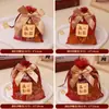 Bolsa de dulces para boda bolsa de dulces de satén impresa para boda bolsa de dulces de moda red bolsa de dulces de mano regalo de mano bolsa de dulces portátil de alta gama venta al por mayor