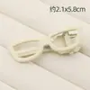 Pinza para el Cabello con Forma de Pico de Pato para Gafas Metálicas, Pinza de Color Macarrón Divertida y Original, Base de Pinza para Flequillo con Diseño Hueco