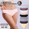 Ropa interior de algodón de tiro bajo para mujer, talla grande, sexy, Europa y Estados Unidos, menos calzones de algodón para mujer, en stock en Amazon
