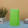Série criativa de cor sólida saco de papel kraft saco de doces saco de comida saco de presente saco de presente atacado pontual