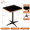 Mesa alta de bar de lujo ligero con sillas tapizadas, diseño minimalista moderno para un bar o pub, mesa y sillas negras y doradas, elegante mesa y sillas de comedor para cafetería