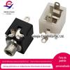 Pj-201 Cabeça de Cobre 2.5mm Fone de Ouvido 2.5 Soquete de Áudio Resistente à Temperatura Vertical 3 Pinos Fêmea Conector de Áudio