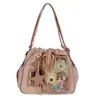 Mochila con cordón, Bolso Ita con estampado de estrellas, Bolso de hombro multiusos, Bolso tote de gran capacidad, Versátil para ir al trabajo, Bolso cruzado para llevar debajo del brazo