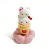 Ornamento de Cerâmica Jingdezhen Hello Kitty Figura Giratória Presente para Meninas, Melhores Amigas e Amigos para Uso Doméstico