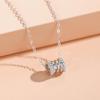 Collar de Plata Esterlina S925 de Cintura Pequeña para Mujer Lujo Accesible Diseño Nicho Cadena Clavícula Elegante Sencillo Versátil Cadena