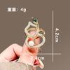 Design Sense Broche de cabaça em forma de cobra, broche criativo de nicho feminino de alta qualidade, elegante, corpete de moda, acessórios para casaco de terno