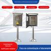 Fabricante de fonte de gabinete de controle externo à prova de chuva 304 gabinete de distribuição de energia de aço inoxidável coluna de estação de esgoto bomba de elevação gabinete de botão