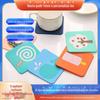 Porta-copos de PVC de desenho animado, tapete isolante anti-queimadura, tapete de mesa, tapete para louças DIY, tapete para panela, tapete para tigela, jogo americano, porta-copos com cola de silicone, personalização