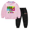 2023 Primavera y otoño nueva ropa infantil transfronteriza suéter para niños pantalones de dibujos animados conjunto de dos piezas bebé algodón traje de manga larga