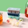 Refrigerador mini Cubito de Hielo Molde para Cubitos de Hielo Hogar Congelado Cubito de Hielo Casero Caja de Cubitos de Hielo Silicona Fondo Suave con Tapa Venta al por Mayor