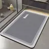 Alfombrilla de baño absorbente de tierra de diatomeas transfronteriza, alfombrilla antideslizante para el suelo para la entrada del baño y el inodoro, adecuada para lavabos y baños