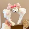 Diadema de Felpa con Estampado de Leopardo Rosa y Moño de Gatito para Mujer, Diadema Linda Versátil para Lavarse la Cara, Pasador, Tocado de Corona Alta