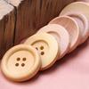 Botones de madera de alta calidad botones decorativos para ropa de niños botones redondos versátiles para abrigo suéter camisa botones de madera