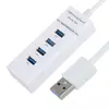 Hub USB 3.0 de Uma Porta para Quatro Portas de Alta Velocidade Extensor USB Divisor USB para Computador Transmissão de Alta Velocidade