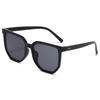 Óculos de Sol Poligonais Estilo Coreano Feminino 2023 Novos Óculos de Sol Tendência Masculino Celebridade da Internet High-end Óculos de Praia Emagrecimento Rosto Grande