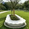 Banco de árvore em UHPC de ultra alto desempenho, banco lateral de árvore em parque à beira-mar sul, assento GRC para paisagismo externo resistente à corrosão