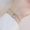 Pulseira de Prata Esterlina 925 Olho de Gato Ruyi Ping An Lock Feminina Nicho ins Presente para Namorada Luxo Leve Fechadura de Longa Vida Joia da Moda