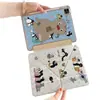 Tabla de surf rosa con un lindo diseño de pingüino, adecuada para fundas de tablet iPad, 10ª generación, adorable Mini 6, con ranura para lápiz, versión Pro